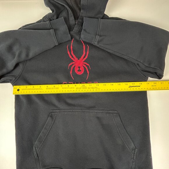 Spyder Hoodie Youth 14-16 XL Textured Logo Pullover Kangaroo Pouch Pocket *Flaw - Picture 6 of 12